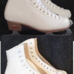 Riedell Model 21 Size 1 white with Basic Blade