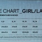 Elite Sportswear Girls Size Chart