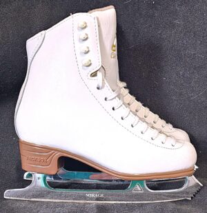 White Size 4-1/2 Jackson Classique Ice Skates with Mirage Blades