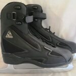 Black size 8 Traditional Softec with lace and velcro ankle straps
