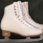 New White Riedell Diamond Size 4-1/2 with Capri Blade