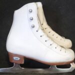 White Riedell Diamond size 12-1/2j with Capri Blade
