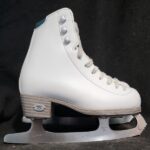 White Riedell Emerald size 2 with Luna Blade in