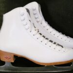 White size 7 Model 17 Riedell Ice Skate