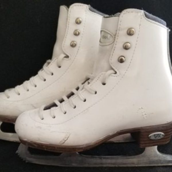 NEW! Riedell  #43 Bronze Star girl's figure skate boots 3 med 